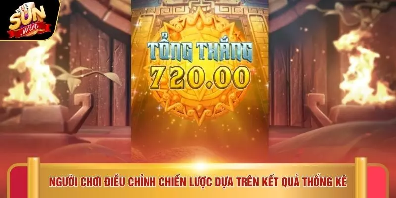Người chơi điều chỉnh chiến lược dựa trên kết quả thống kê