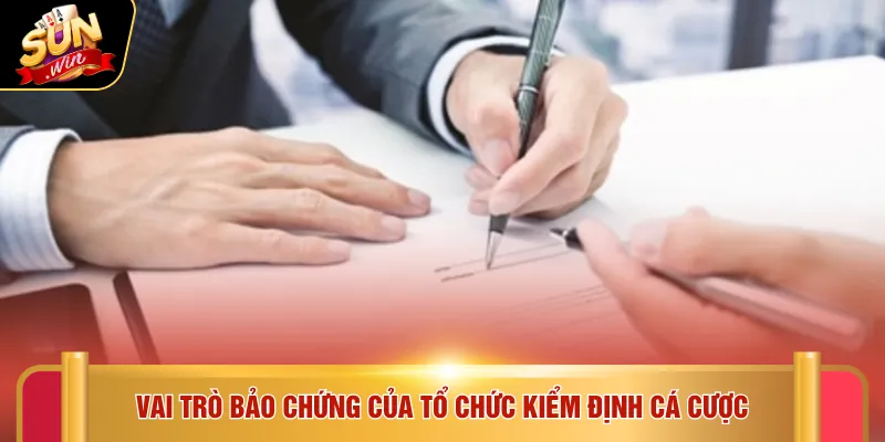 Vai trò bảo chứng của tổ chức kiểm định cá cược